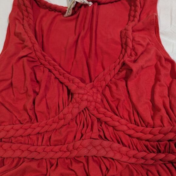 Vintage Max Studio Women's Burnt Orange Dress - Picture 5 of 8